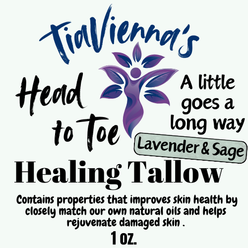 .Head to Toe Healing Tallow (Lavender & Sage)