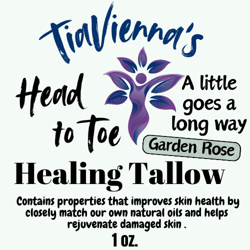 .Head to Toe Healing Tallow (Garden Rose)