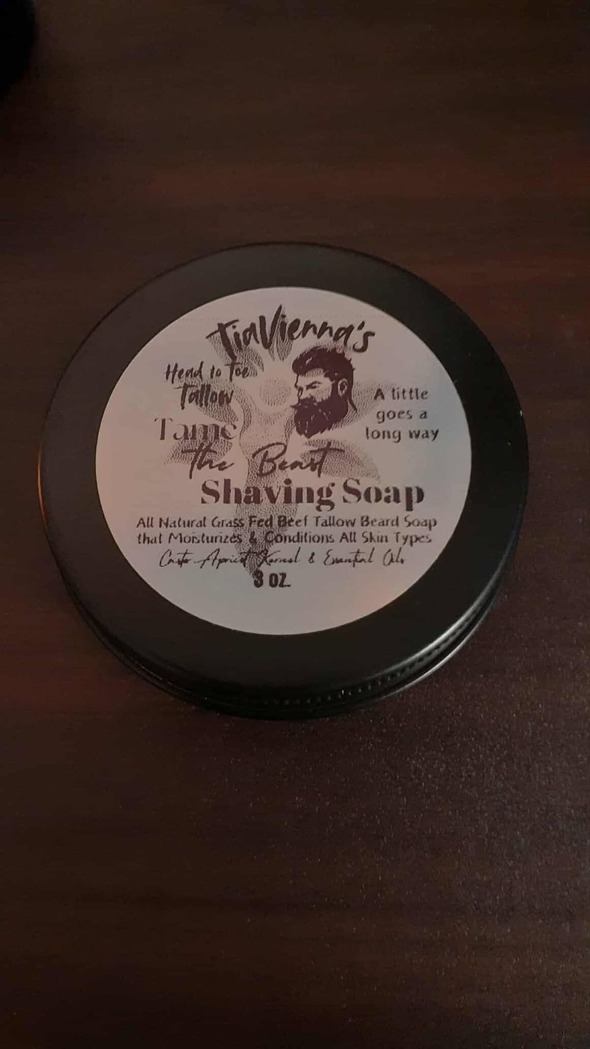 .Beast Shaving Soap Tin with Brush 3.oz