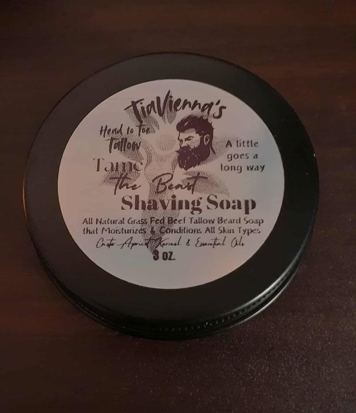 .Beast Shaving Soap Tin with Brush 3.oz